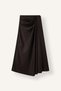 Regular Fit Drape Detailed Regular Waist Maxi Skirt I7384Ax26Wn - 4