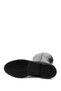 Women's Black Floater Zippered Rubber Sole Genuine Leather Boots - 6