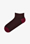 Burgundy Brown Leopard Everyday 5 Pairs of Booties Socks - 6