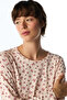 Light Pink Petal Floral Long Sleeve Pants Pajama Set - 3