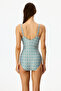 Beatriz Burgu Gathered Ethnic Patterned Swimsuit - 2