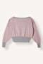 Ultra Soft Regular Fit Boat Neck Striped Knitwear Crop Sweater I1628Ax26Au - 5