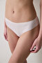 Ribbed Bonding Laser Cut Ceramic Beige Brazilian Panties