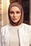 Women's Ready-To-Wear Bonnet with Winter Hood and Closure Feature, Brown, B-89O - 2