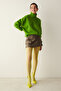 Fashion Yellow Fishnet Pantyhose