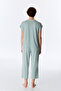 Green Alia Capri Floral Short Sleeve Pajama Set - 5