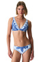 Giana Deep V-Neck Floral Bikini Top - 5