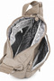 Beige Water Resistant Fabric Unisex Daily School Backpack 4120 - 6