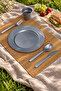 50-Piece Luxury Hard Plastic Party Birthday Presentation Invitation Engagement Promise Plate Cup Fork Spoon Knife Set - 4