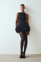 Black Scarlet Ribbon Pantyhose - 2