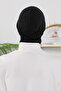 Winter Hijab Cap with Removable Visor, Black, B-82O - 8