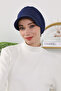 Winter Visor Hat, Navy Blue, B-73O - 7