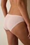 Dusty Rose Pointel Look Laser Cut Non-Marking Slip Panties - 2