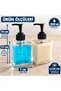 Travel Set Shower Gel and Shampoo Dispenser Set Thick Glass Square Set of 2 200ml - 2