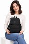 Black Water Resistant Fabric Unisex Daily School Backpack 5200 - 2