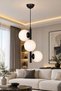 Salkım 3'lü Siyah Modern Avize