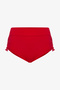 Red New Boxer High Waist Bikini Bottom - 4