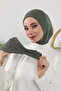 Winter Hijab Cap with Removable Visor, Khaki, B-82O - 5
