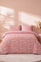 Pink Spring Double Summer Cotton Duvet Cover Set - 2