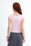 Double-Breasted Collar Short Sleeve T-Shirt P1949 - 6
