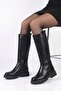 Genuine Elastic Black Sports Boots 57 - Zippered - 5