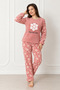 Winter Fleece Pajama Set 8122 - 2