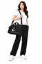 Black Two-Compartment Long Strap Unisex Medium-Sized Travel Fitness and Sports Bag - 3