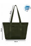 Trendy Khaki Tote Shoulder Bag XL Size Tb022