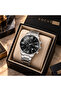 Original Japanese Multifunction Men's Wristwatch 3 Atm Waterproof Silver Color Steel Band + Surprise Gift - 4