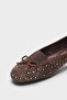 Peggie Round Toe Stone Babet - 3
