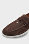Genuine Leather Suede Men's Loafer Shoes - 4