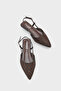 Kay Pointed Toe Knitted Back-Strapped Women's Shoes Ballet Flats - 6