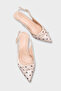 Valencia Pointed Toe Open Back Mid-Heeled Women's Shoes - 3