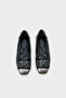 Agnes Stylish Babet with Metallic Toe and Stone Buckle - 4
