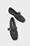 Audre Hand Knitted Straw Leather Lined Women's Ballerinas - 2