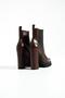 Women's Leather Boots Platform Brown - 4