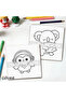 MULTI ANIMALS SWEET & CUTE Coloring Book Stress Relief Educational Paperback Painting Gift Doodles B - 5