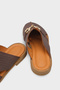 Vivyanne Genuine Leather Flat Heeled Women's Sabo Slippers - 5