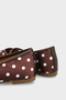 Cathryn Buckle-Strapped Polka Dot Women's Ballerinas - 6