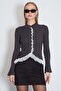 Lace Spanish Sleeve Slim Fit Knitwear Cardigan