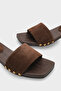 Fredrika Genuine Leather Suede Women's Clogs Slippers - 4
