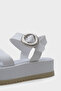 Dolly Cross Strap Comfort Buckle Wedge Heeled Women's Sandals - 3