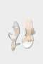 Gerda Round Toe Double Buckle Medium Heel Stylish Women's Slippers - 4
