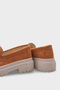 Ashlee Oval-Toe Tasseled Trak Sole Suede Women's Loafers - 5