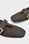 Audre Hand Knitted Straw Leather Lined Women's Ballerinas - 4