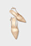 Laurie Knitted Pointed Toe Mid-Heel Open-Back Women's Shoes - 6