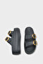 Nicki Eva Double Buckled Wedge Sole Women's Slipper - 4