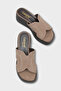 Genuine Leather Suede Wedge Heeled Women's Sandals - 2