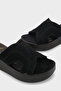 Genuine Leather Suede Wedge Heeled Women's Sandals - 4
