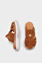 Cheri Genuine Suede Gladiator Wedge Heel Women's Slippers - 4